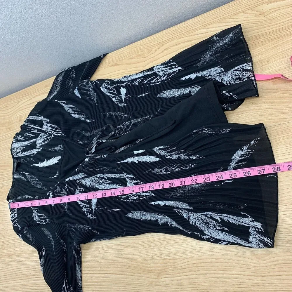 Whimsi Crinkle Top Size XL 3/4 Sleeve Goth Fairy Romantic Witchy Celestial Y2k - Picture 8 of 8